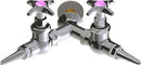 Chicago Faucets LGF1-A11J-65 Propane Laboratory Fine-Control Needle Valve, Wall-Mount
