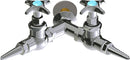 Chicago Faucets LGF1-A11M-65 Specialty Gas Laboratory Fine-Control Needle Valve, Wall-Mount