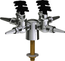 Chicago Faucets LGF1-A12F-40 Helium Laboratory Fine-Control Needle Valve, Deck-Mount