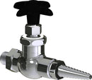 Chicago Faucets LGF1-A12F Helium Laboratory Fine-Control Needle Valve, Panel-Mount
