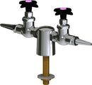 Chicago Faucets LGF1-A12G-25 Carbon Dioxide Laboratory Fine-Control Needle Valve, Deck-Mount