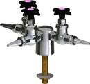 Chicago Faucets LGF1-A12G-30 Carbon Dioxide Laboratory Fine-Control Needle Valve, Deck-Mount