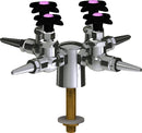 Chicago Faucets LGF1-A12G-40 Carbon Dioxide Laboratory Fine-Control Needle Valve, Deck-Mount