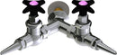 Chicago Faucets LGF1-A12G-65 Carbon Dioxide Laboratory Fine-Control Needle Valve, Wall-Mount