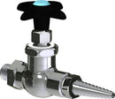 Chicago Faucets LGF1-A12L Methane Laboratory Fine-Control Needle Valve, Panel-Mount