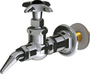 Chicago Faucets LGF1-A21F-55 Helium Laboratory Fine-Control Needle Valve, Wall-Mount