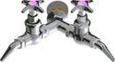Chicago Faucets LGF1-A21G-65 Carbon Dioxide Laboratory Fine-Control Needle Valve, Wall-Mount