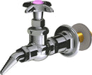 Chicago Faucets LGF1-A21J-55 Propane Laboratory Fine-Control Needle Valve, Wall-Mount