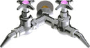 Chicago Faucets LGF1-A21J-65 Propane Laboratory Fine-Control Needle Valve, Wall-Mount