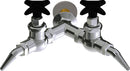 Chicago Faucets LGF1-A22F-65 Helium Laboratory Fine-Control Needle Valve, Wall-Mount