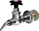 Chicago Faucets LGF1-A22G-55 Carbon Dioxide Laboratory Fine-Control Needle Valve, Wall-Mount