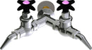Chicago Faucets LGF1-A22J-65 Propane Laboratory Fine-Control Needle Valve, Wall-Mount