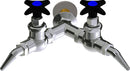 Chicago Faucets LGN1-A22C-65 Natural Gas Laboratory Needle Valve, Wall-Mount