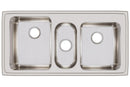 Elkay 18 Gauge Stainless Steel 43" x 22" x 10" Triple Bowl Drop-in Kitchen Sink LGR4322X