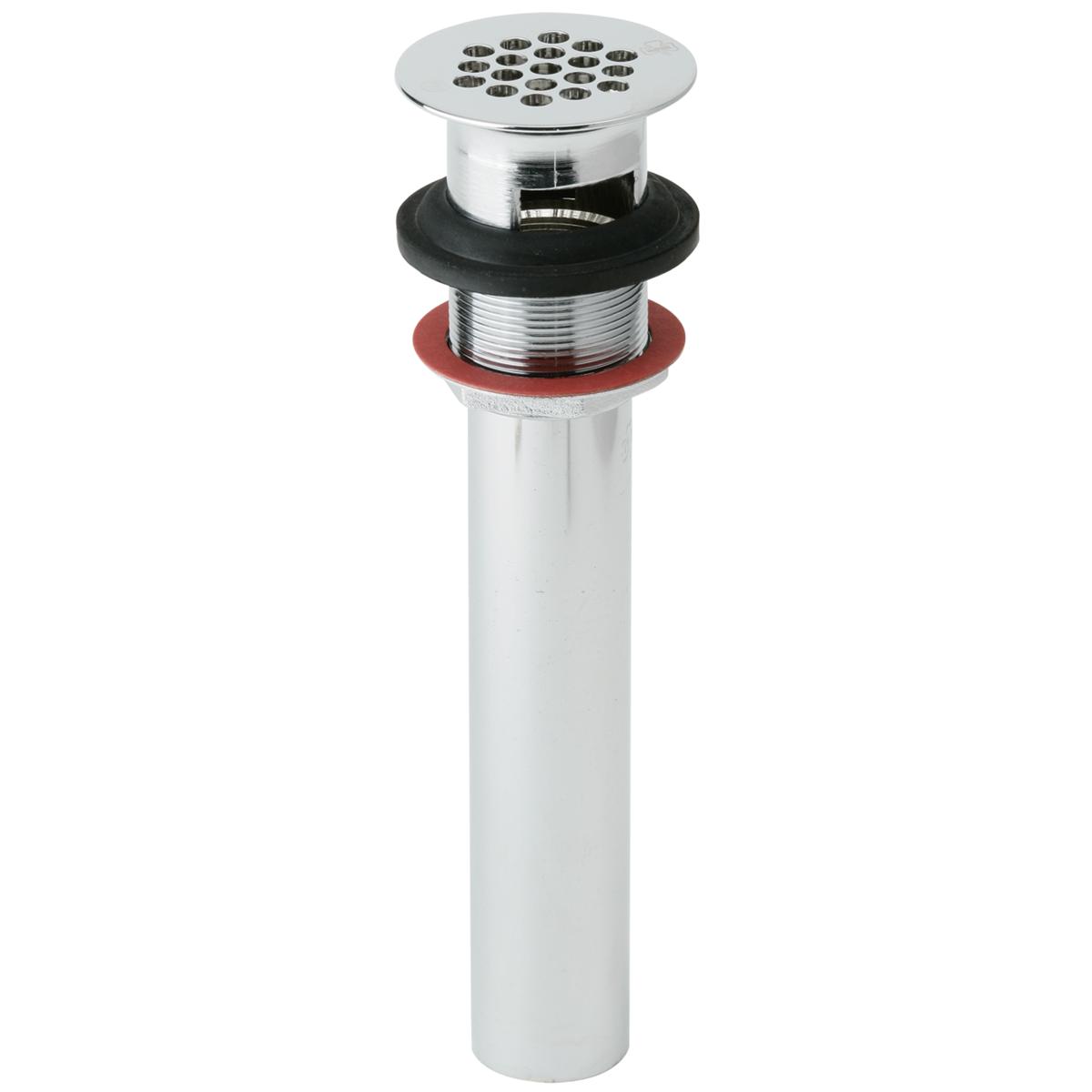 Elkay 1-1/2" Drain Fitting Chrome Plated Brass with Perforated Grid and Tailpiece LK174