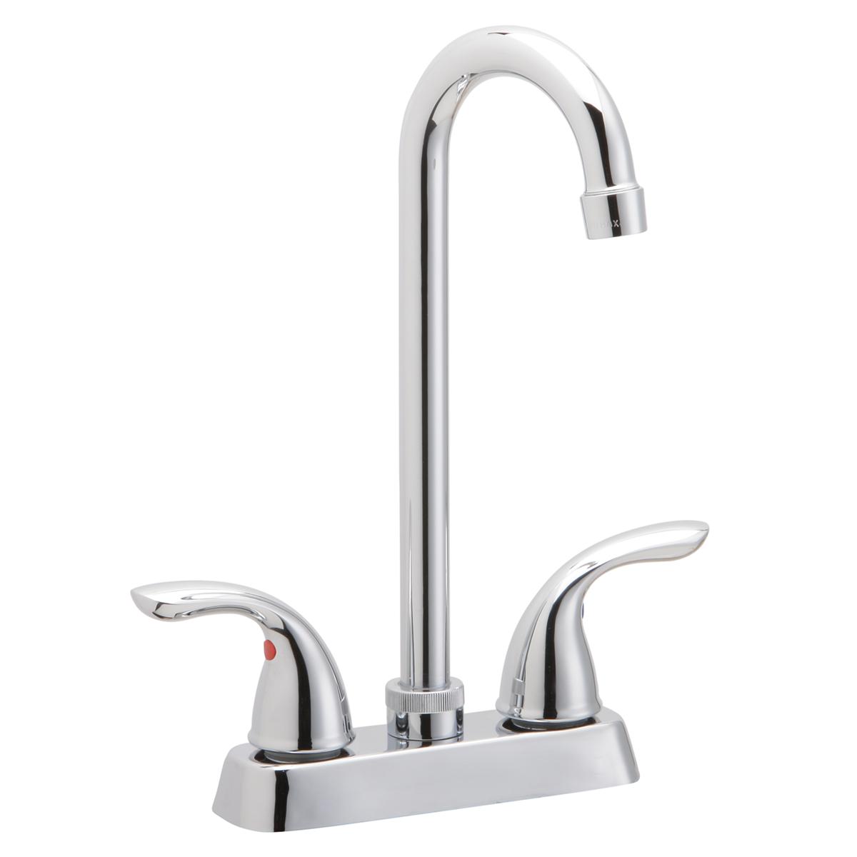 Elkay Everyday Bar Deck Mount Faucet and Lever Handles Chrome LK2477CR