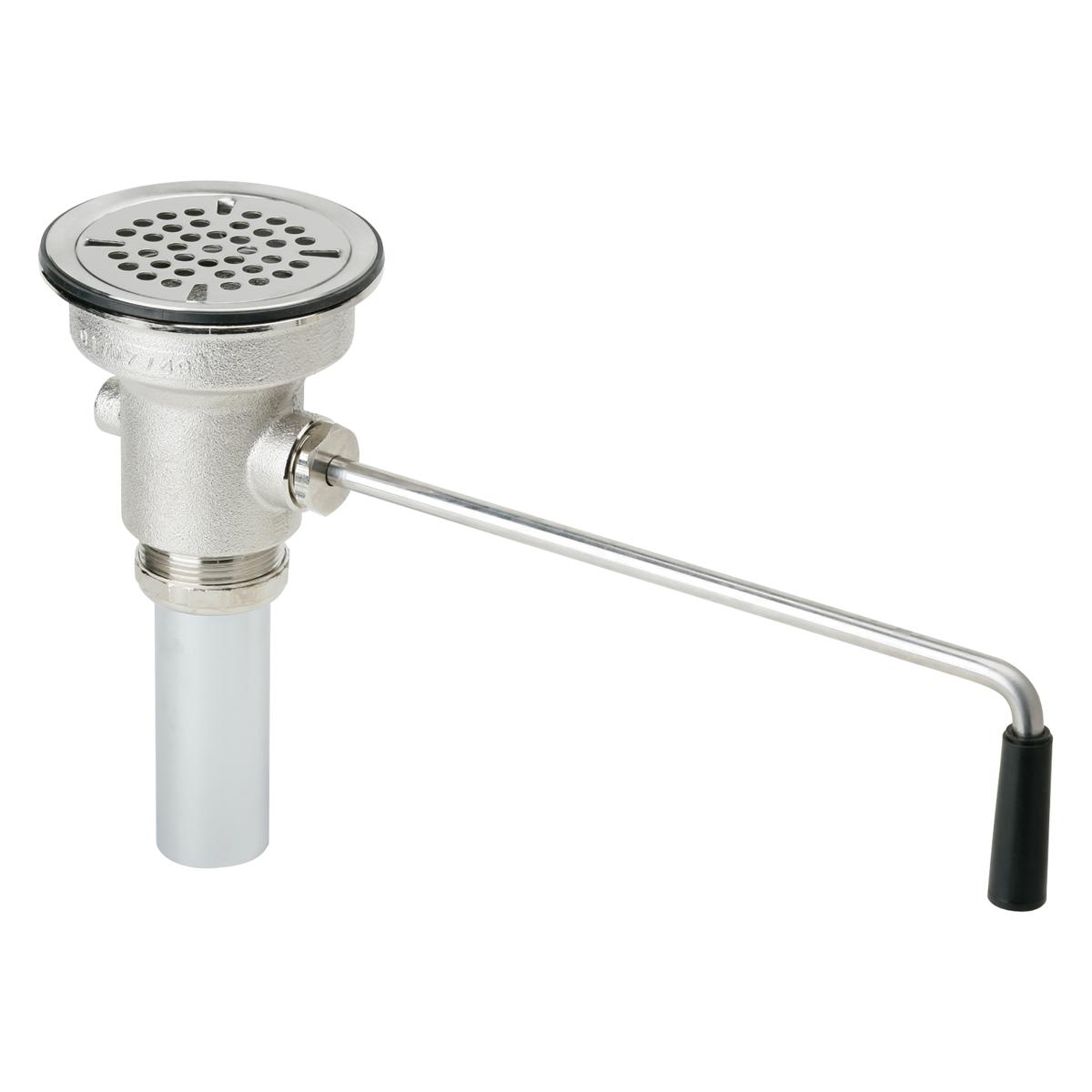Elkay 3-1/2" Drain Fitting Rotary Lever Operated with 1-1/2" OD Tailpiece LK24RT