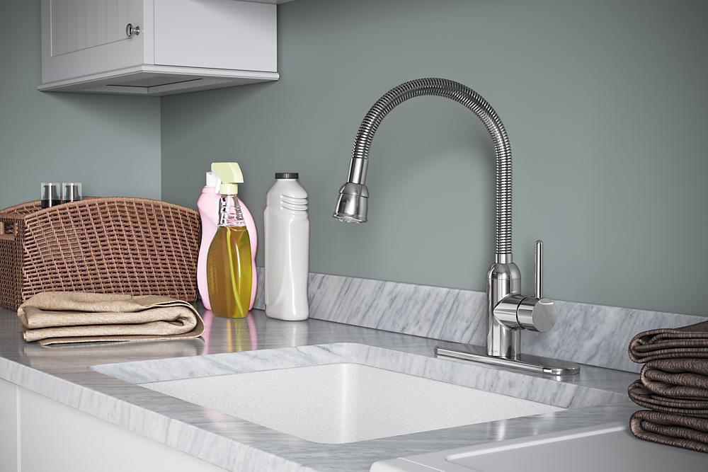 Elkay LK2500CR Lead-Free Pursuit™ Laundry/Utility Faucet with Flexible Spout Forward Only Lever Handle Chrome