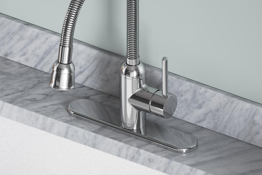Elkay LK2500CR Lead-Free Pursuit™ Laundry/Utility Faucet with Flexible Spout Forward Only Lever Handle Chrome