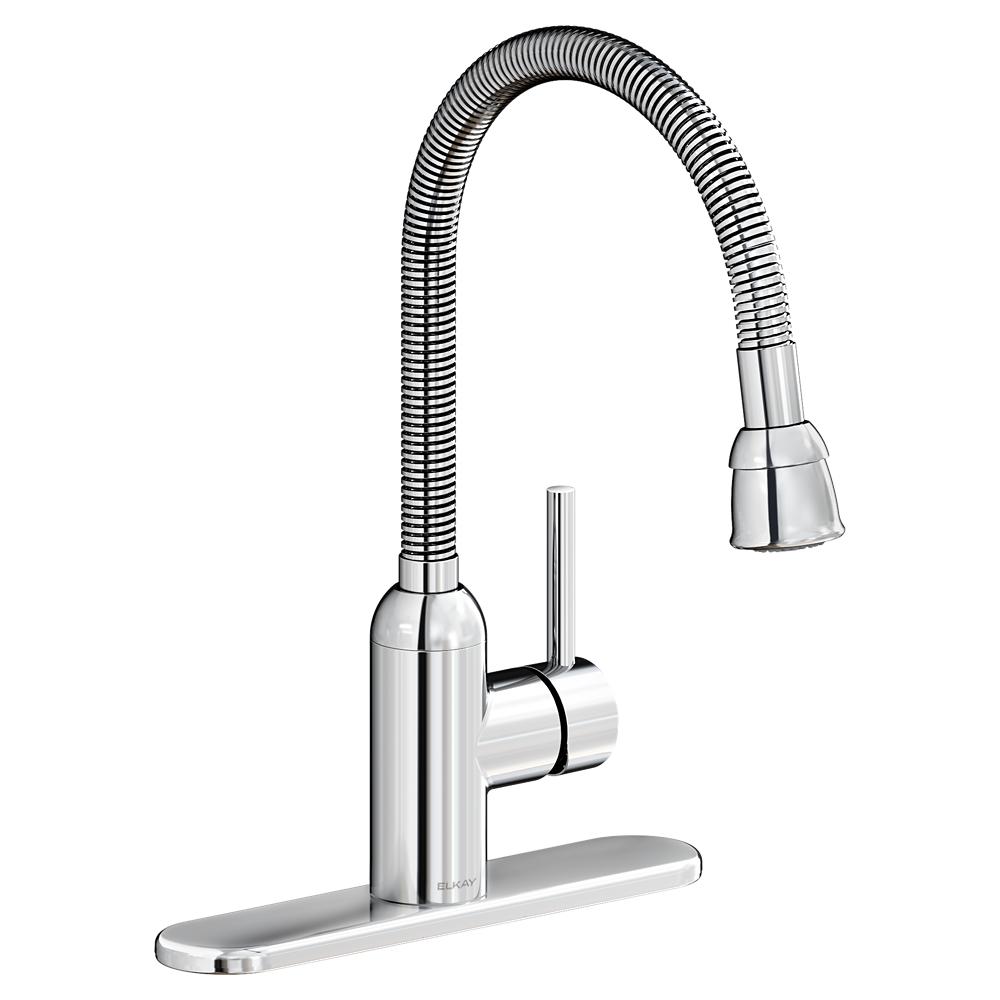 Elkay LK2500CR Lead-Free Pursuit™ Laundry/Utility Faucet with Flexible Spout Forward Only Lever Handle Chrome