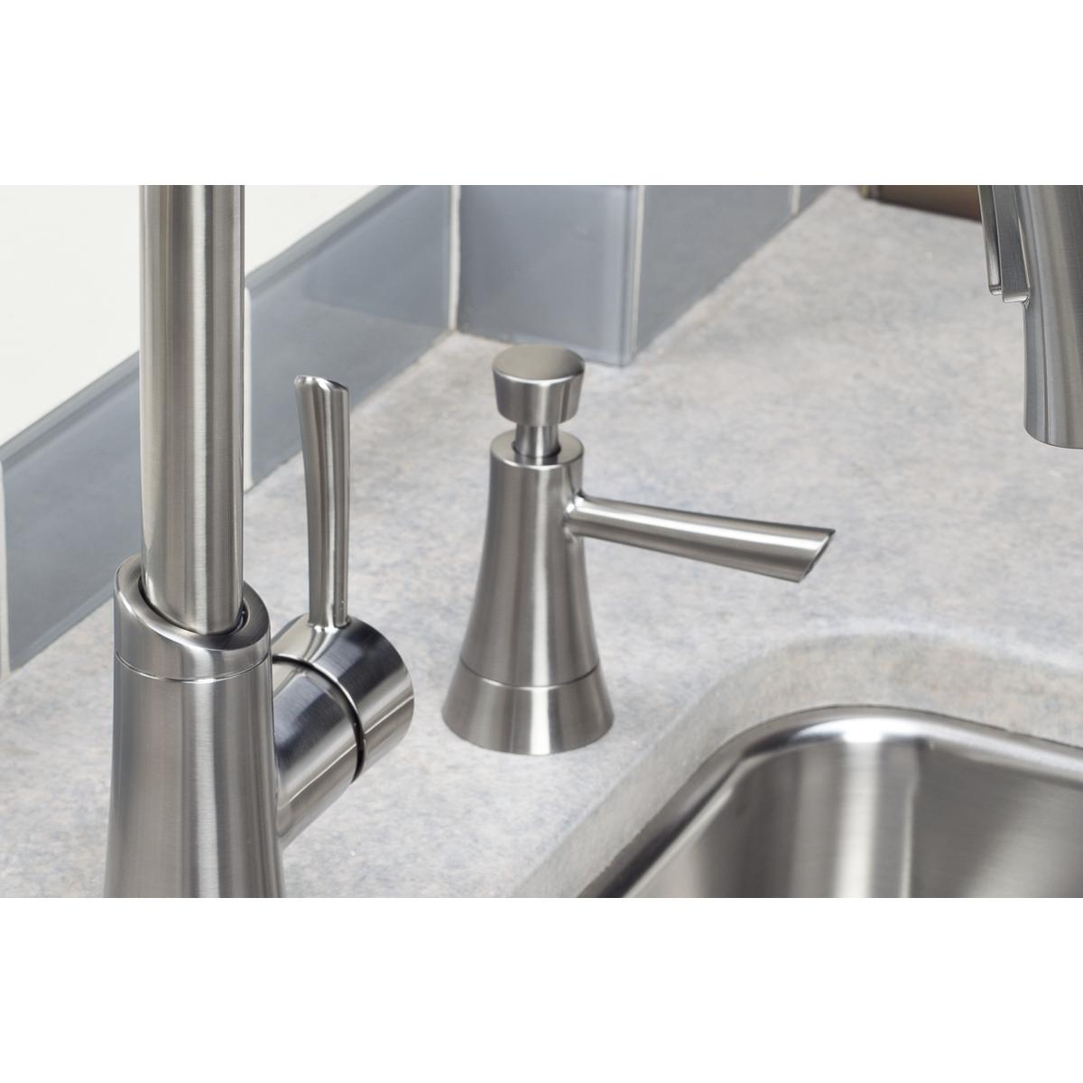 Elkay 2" x 4-3/4" x 3" Soap / Lotion Dispenser, Lustrous Steel (LS) LK320LS