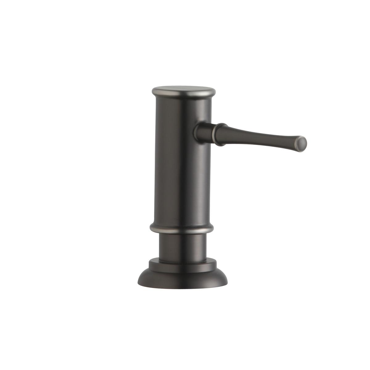 Elkay 2-1/8" x 5-1/16" x 3-1/2" Soap / Lotion Dispenser, Antique Steel (AS) LK330AS