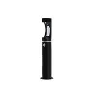 Elkay Outdoor ezH2O Bottle Filling Station Pedestal, Non-Filtered Non-Refrigerated Black LK4400BFBLK