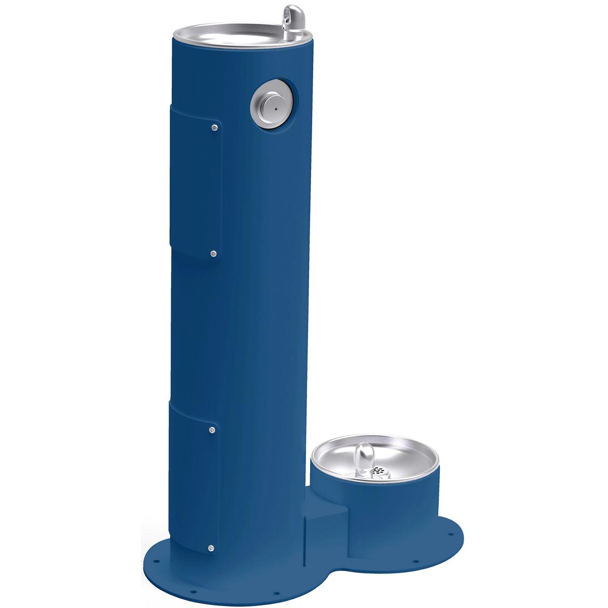 Elkay Outdoor Fountain Pedestal with Pet Station Non-Filtered, Non-Refrigerated Blue LK4400DBBLU