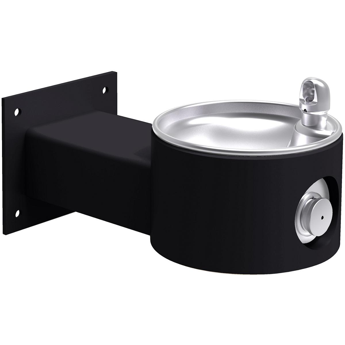 Elkay Outdoor Fountain Wall Mount, Non-Filtered Non-Refrigerated, Black LK4405BLK