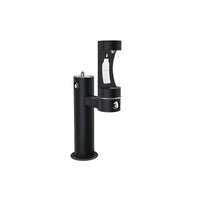 Elkay Outdoor ezH2O Lower Bottle Filling Station Bi-Level Pedestal, Non-Filtered Non-Refrigerated Black LK4420BF1LBLK