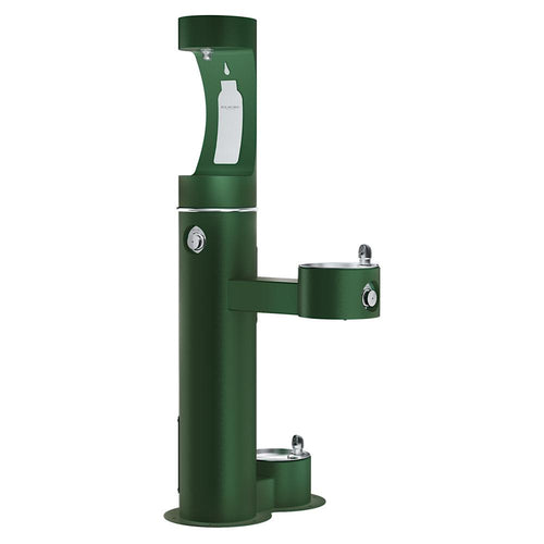 Elkay Outdoor ezH2O Upper Bottle Filling Station Bi-Level Pedestal with Pet Station, Non-Filtered LK4420BF1UDBEVG