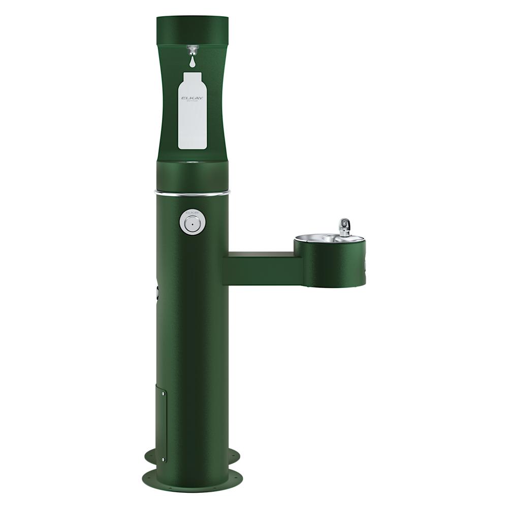 Elkay Outdoor ezH2O Upper Bottle Filling Station Bi-Level Pedestal with Pet Station, Non-Filtered LK4420BF1UDBEVG