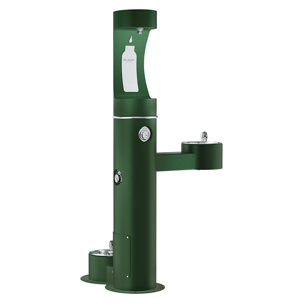 Elkay Outdoor ezH2O Upper Bottle Filling Station Bi-Level Pedestal with Pet Station, Non-Filtered LK4420BF1UDBEVG