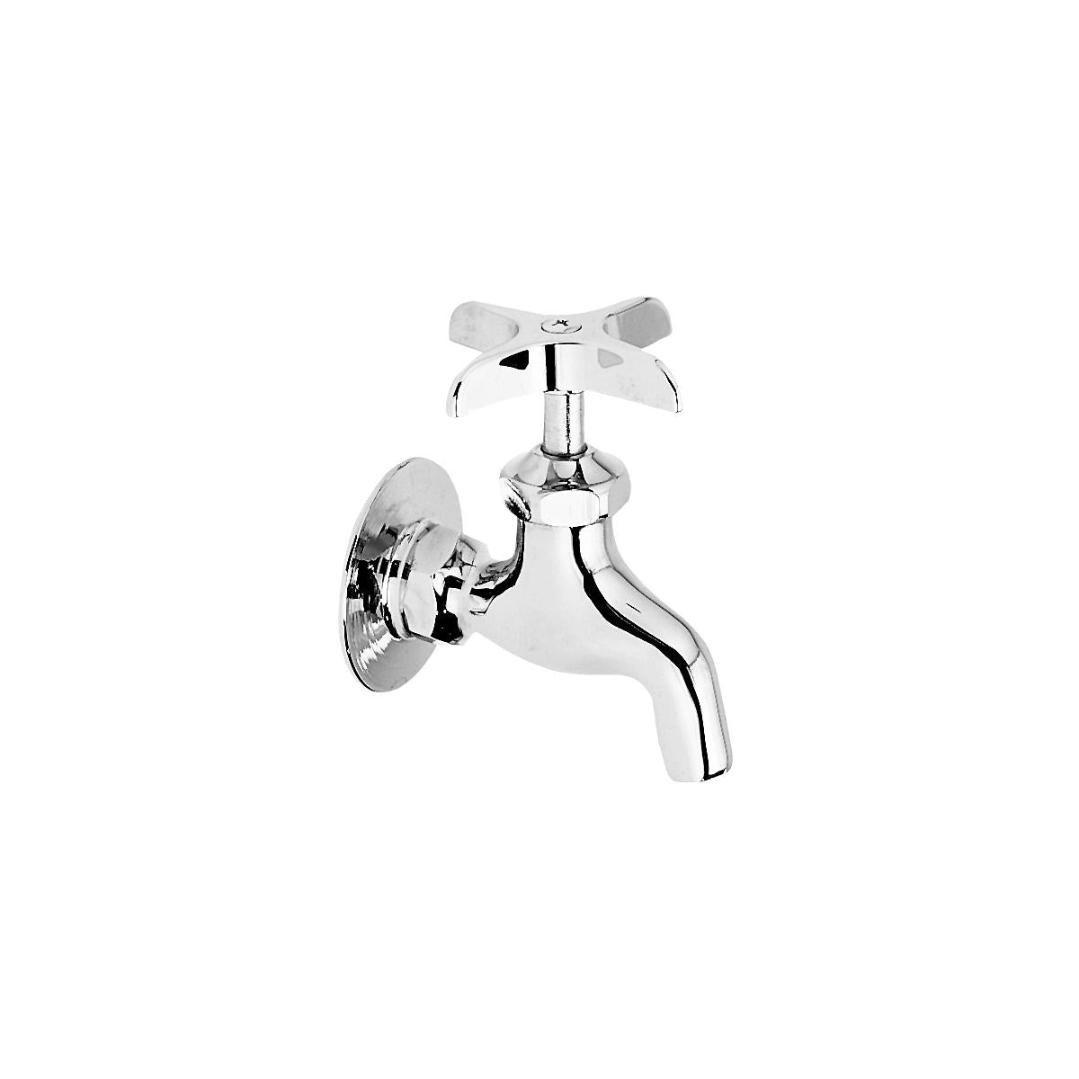 Elkay Commercial Service/ Utility Single Hole Wall Mount Faucet with Plain End Chrome LK69CP