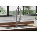 Elkay LKAV1061LS Lead-Free Avado Single Hole Kitchen Faucet with Semi-professional Spout and Forward Only Lever Handle Lustrous Steel
