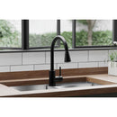 Elkay LKAV3031MB Lead-Free Avado Single Hole Kitchen Faucet with Pull-down Spray and Forward Only Lever Handle Matte Black