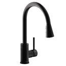 Elkay LKAV3031MB Lead-Free Avado Single Hole Kitchen Faucet with Pull-down Spray and Forward Only Lever Handle Matte Black