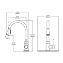 Elkay LKAV3031LS Lead-Free Avado Single Hole Kitchen Faucet with Pull-down Spray and Forward Only Lever Handle Lustrous Steel