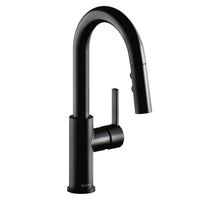Elkay LKAV3032MB Lead-Free Avado Single Hole Bar Faucet with Pull-down Spray and Lever Handle Matte Black