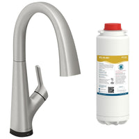 ELKAY Single Hole 2 in 1 Filtered Drinking Water Kitchen Faucet Steel LKAV7051FLS