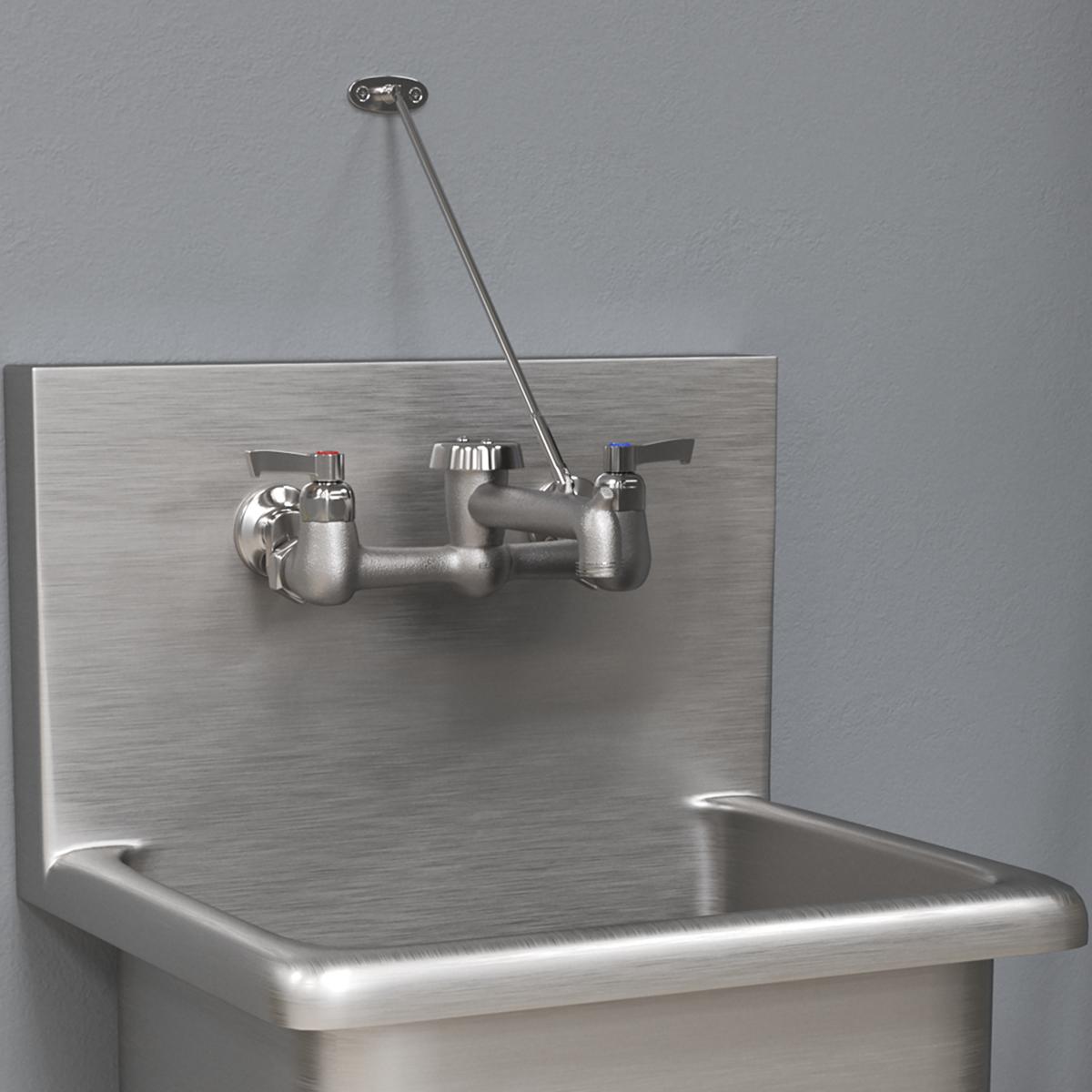Elkay Commercial Service/Utility Wall Mount Faucet with Bucket Hook Rough Chrome LKB940C