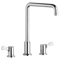 Elkay 8" Centerset Concealed Deck Mount Faucet with Arc Tube Spout and 2-5/8" Lever Handles Chrome LKD2432C