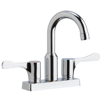 Elkay 4" Centerset Exposed Deck Mount Faucet with Arc Spout and 4" Lever Handles LKD24898BHC