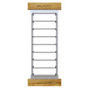 Elkay Crosstown Stainless Steel 16-7/8" x 6-3/4" x 4-1/4" Drying Rack with Wood Handles LKDR0717SS
