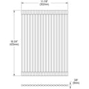 Elkay Crosstown Black Silicone 11-7/8" x 16-3/4" x 3/8" Drying Rack LKDR1317RU