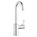 Elkay Single Hole 12-1/2" Vandal Resistant Deck Mount Faucet with Gooseneck Spout Lever Handle on Right Side Chrome LKDVR208513C