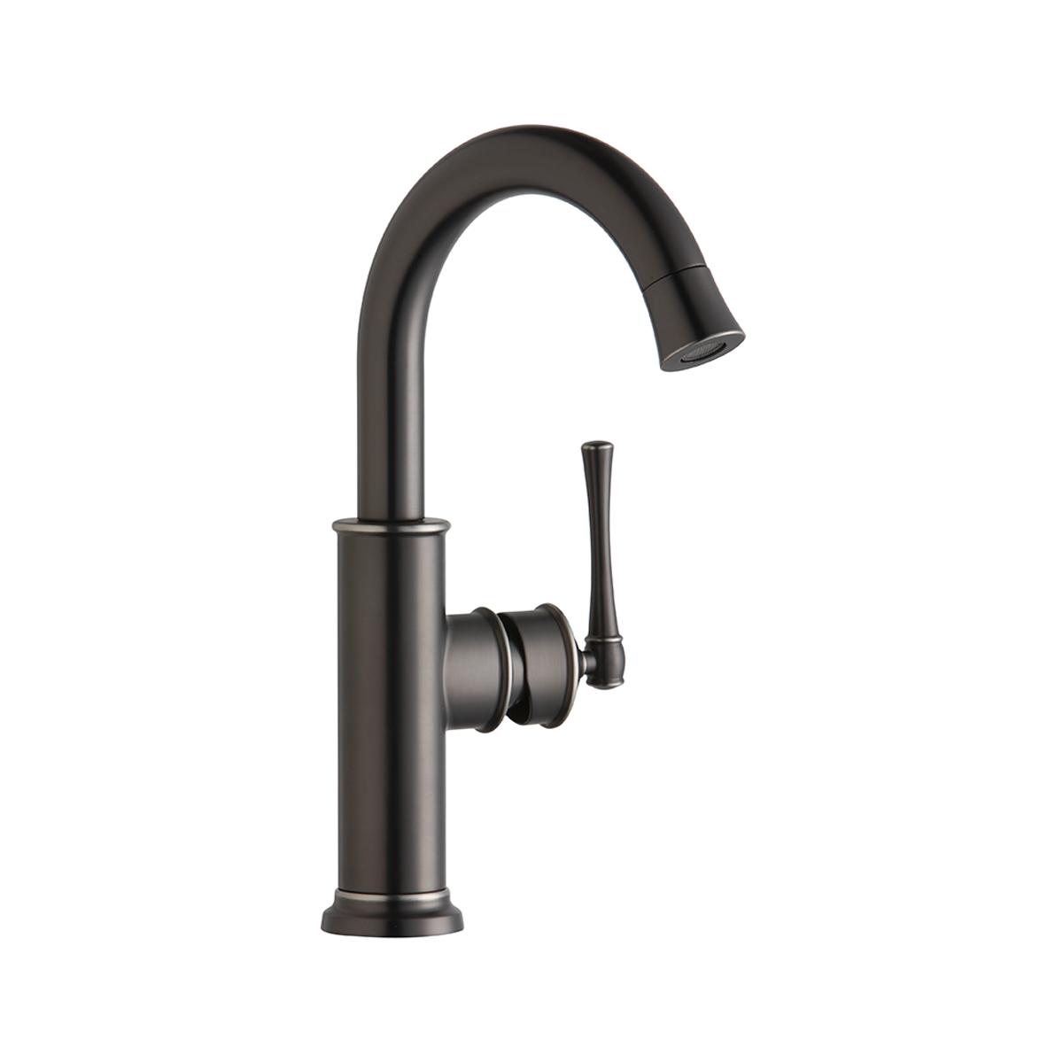 Elkay Explore Single Hole Bar Faucet with Forward Only Lever Handle Antique Steel LKEC2012AS