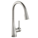Elkay LKGT4083LS Lead-Free Gourmet Single Hole Kitchen Faucet with Pull-down Spray and Forward Only Lever Handle Lustrous Steel