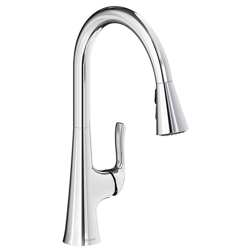 Elkay LKHA1041CR Lead-Free Harmony Single Hole Kitchen Faucet with Pull-down Spray and Forward Only Lever Handle Chrome