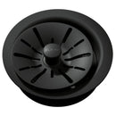 Elkay Quartz Perfect Drain 3-1/2" Polymer Disposer Flange with Removable Basket Strainer and Rubber Stopper Caviar LKPDQD1CA